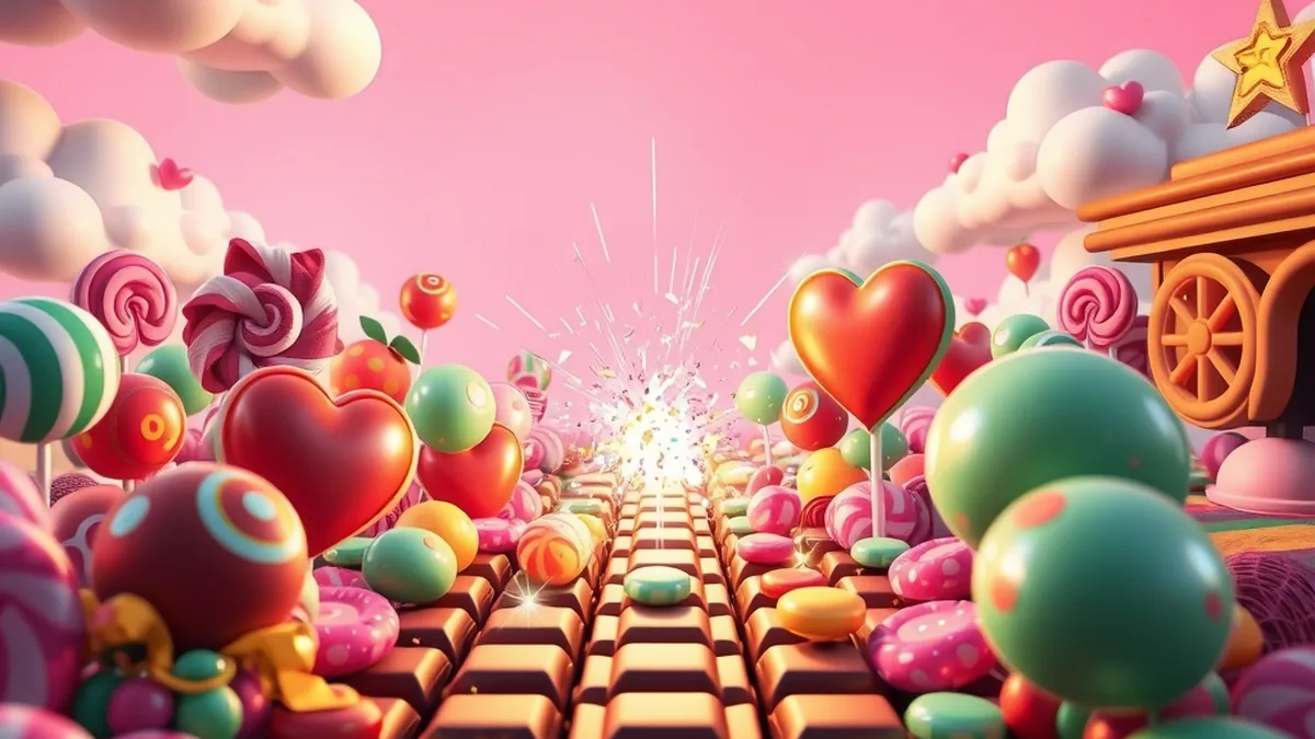 Bombes arc-en-ciel et bonbons colorés du jeu Sweet Bonanza